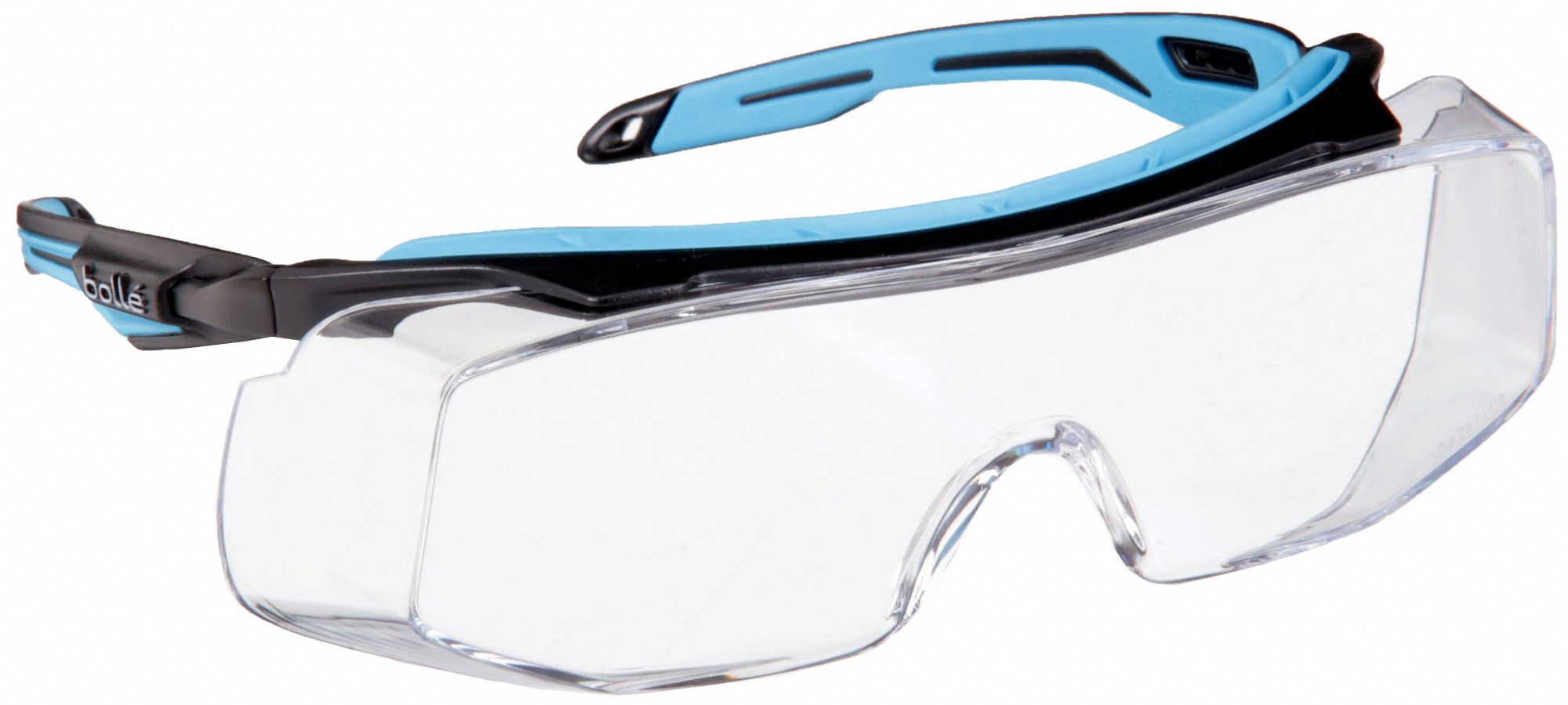 Safety Glasses: Clear Lens Color, Half-Frame, Platinum, Dielectric, Tryon OTG Series