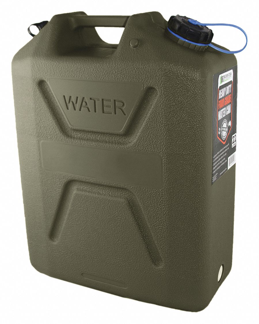 Water Container 5 gal Green 18-1/4 H