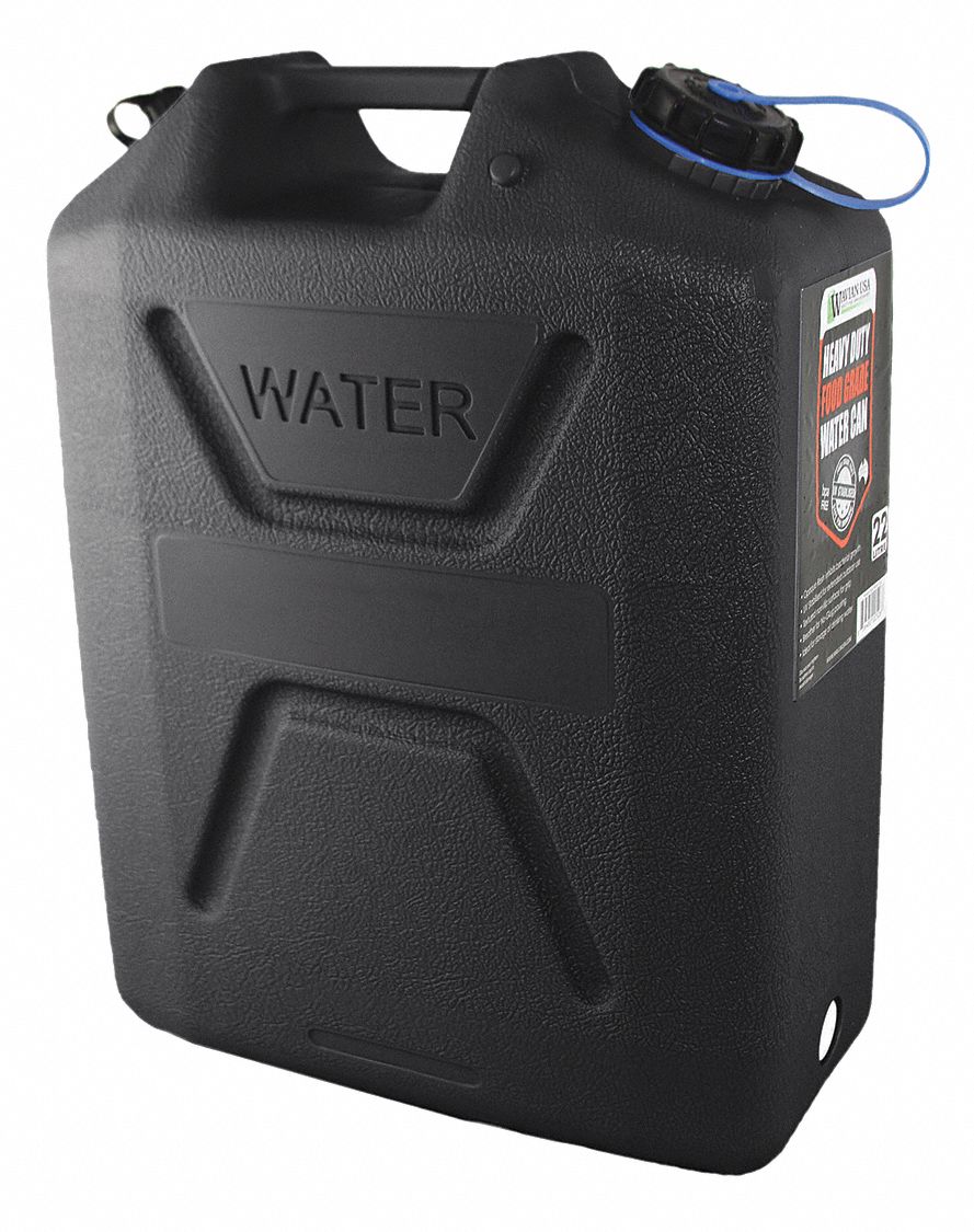 WATER CONTAINER,5 GAL.,BLACK,18-1/4