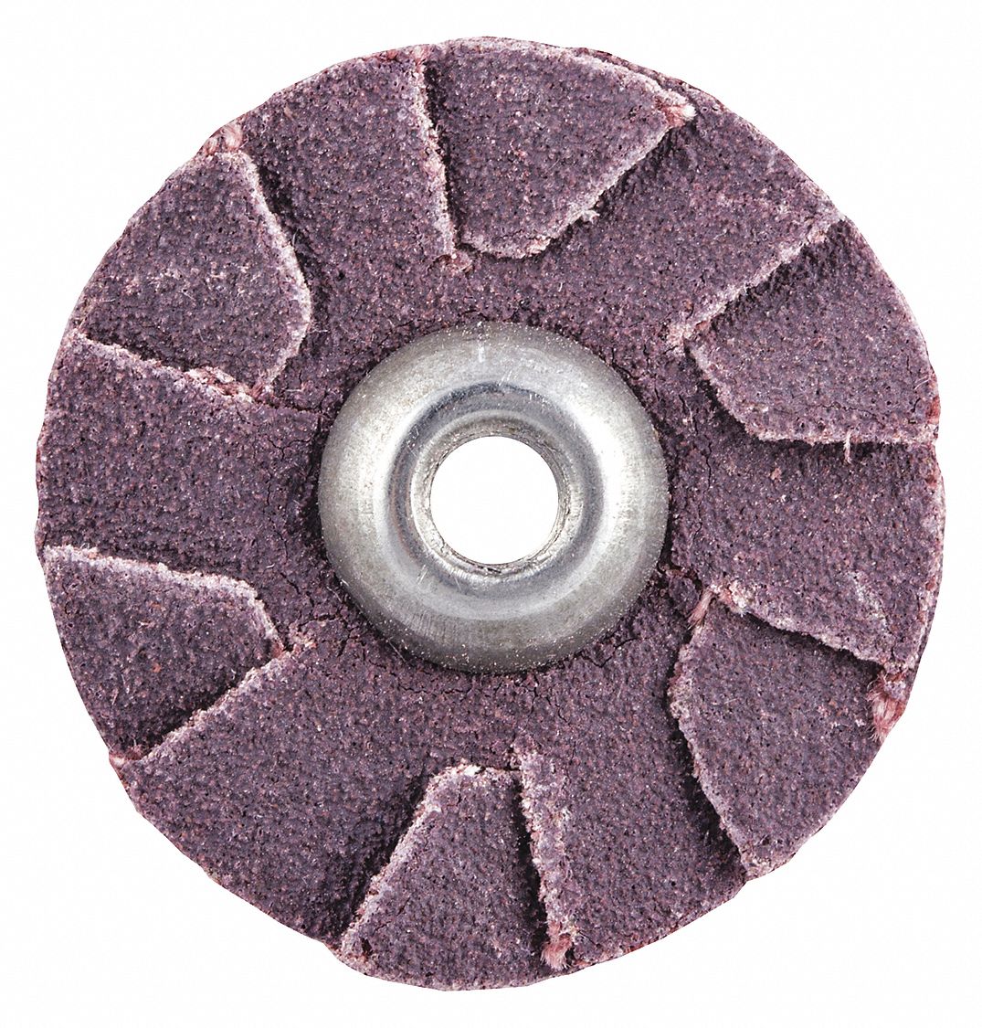 OVERLAP SLOTTED DISC,COATED,120 GRIT