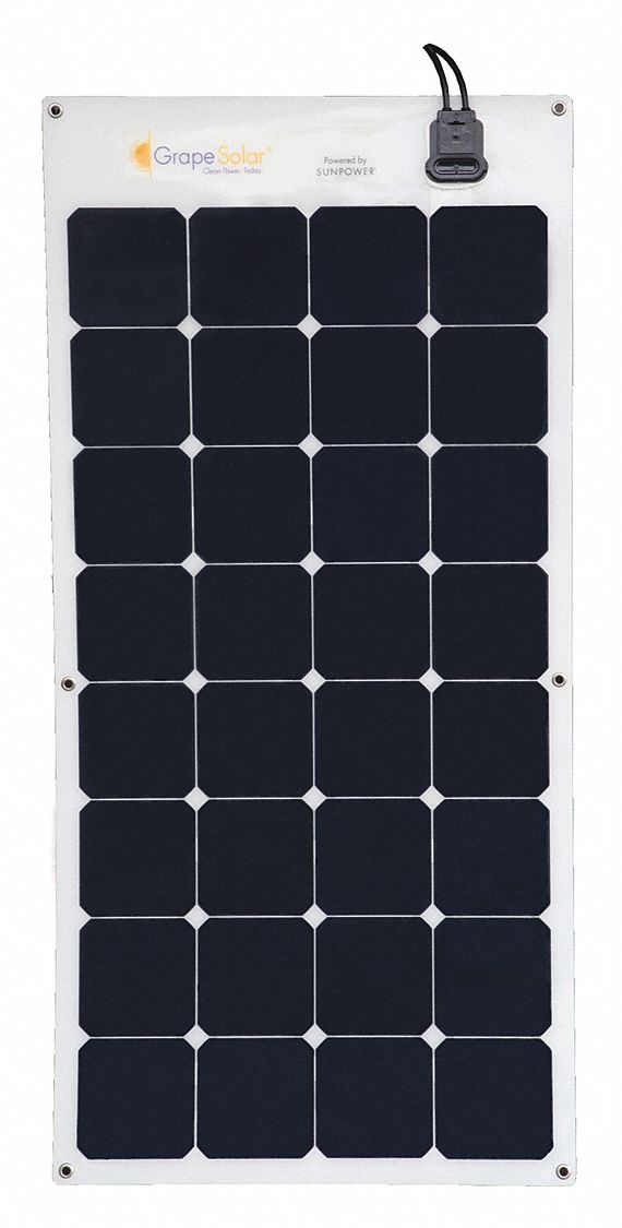 Solar Panel: Monocrystalline, 100 W Nominal Output Power, 36 Cells, 17.8V DC, MC4
