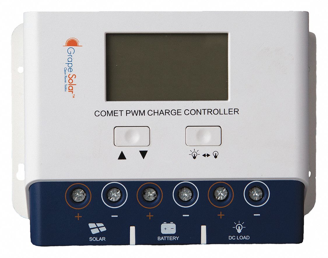 GRAPE SOLAR Charge Controller, 40A, PWM Type - 464R17|GS-PWM-COMET-40