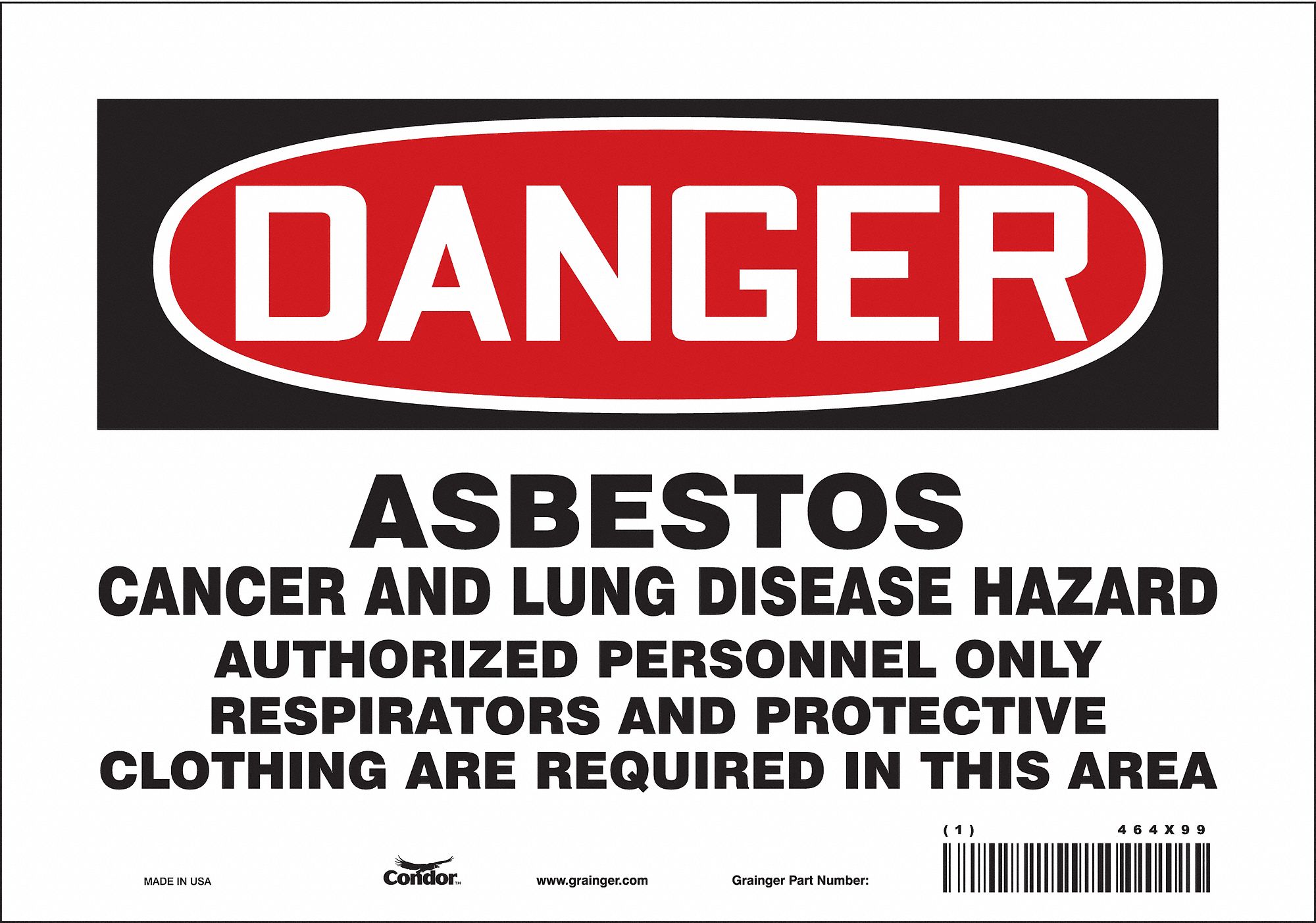 Safety Sign: Vinyl, Adhesive Sign Mounting, 7 in x 10 in Nominal Sign Size, Not Retroreflective