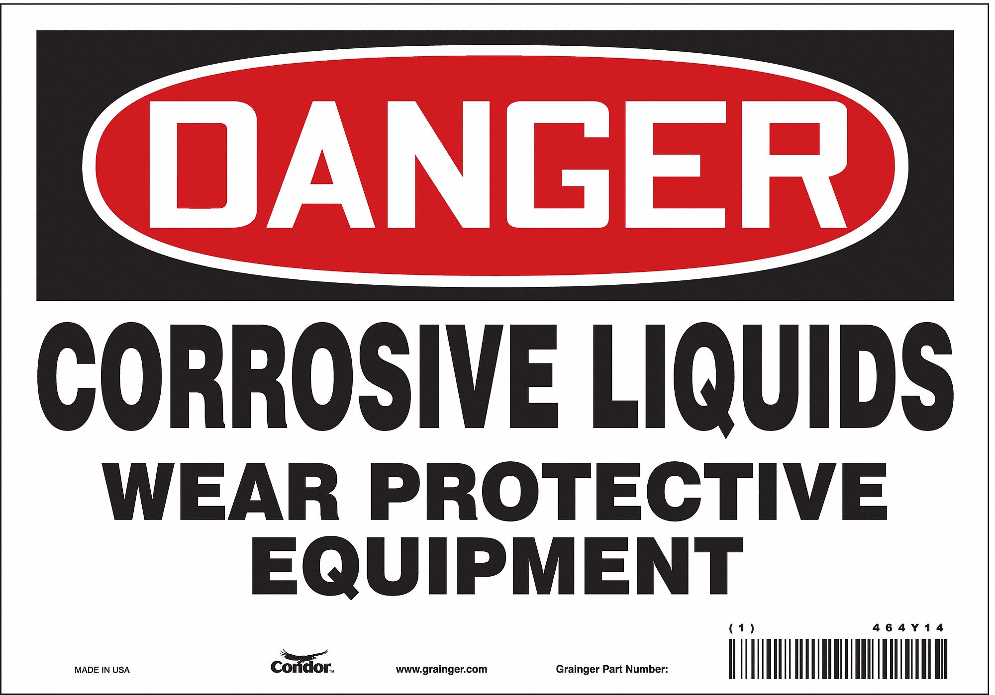 Safety Sign: Vinyl, Adhesive Sign Mounting, 7 in x 10 in Nominal Sign Size, Not Retroreflective