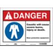 Danger: Caustic Will Cause Severe Burns, Injury Or Death. Wear Protective Equipment. Signs