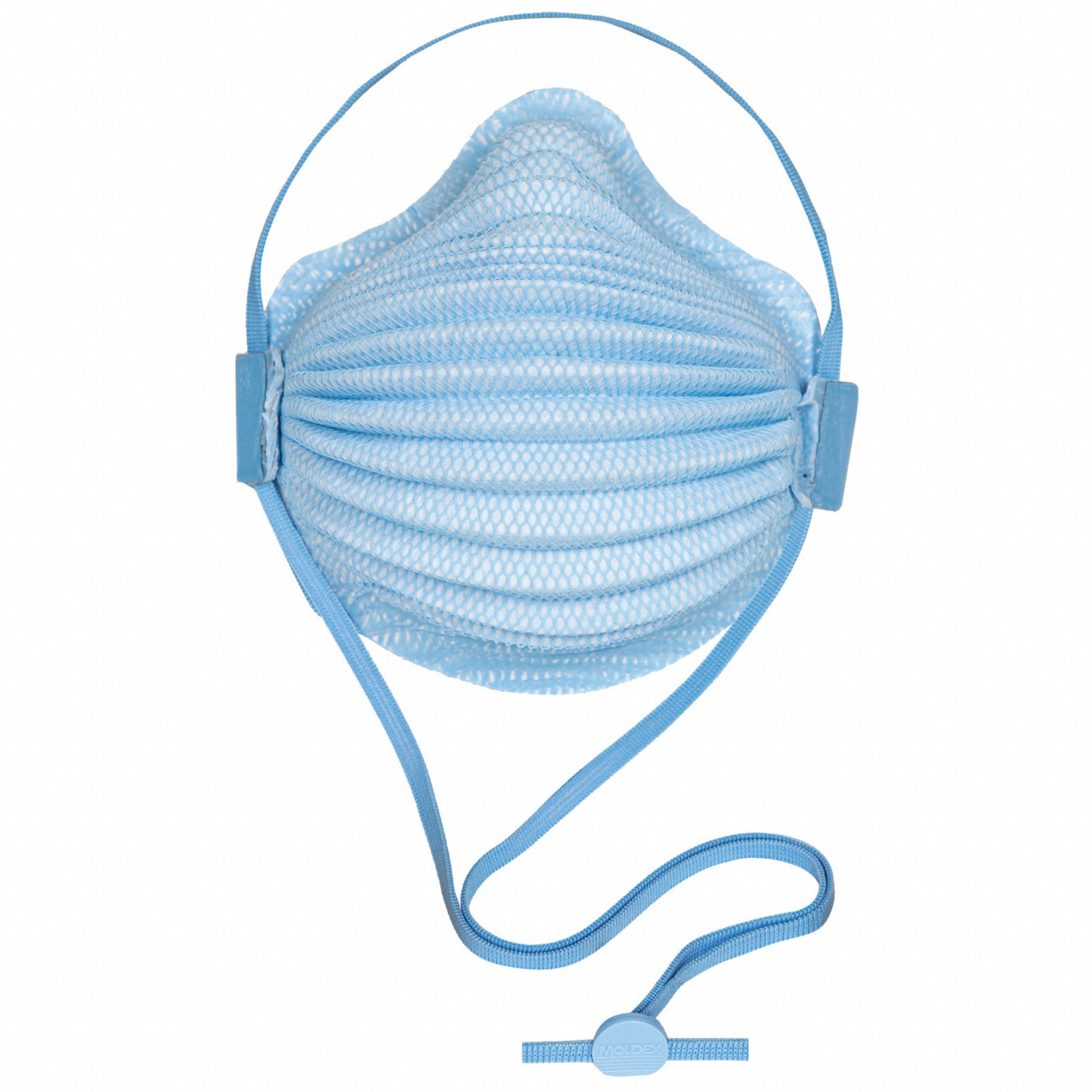 Surgical N95: Adj, Molded Nose Bridge, Comfort, Blue, M/L Mask Size, MOLDEX, N95, Molded, 10 PK