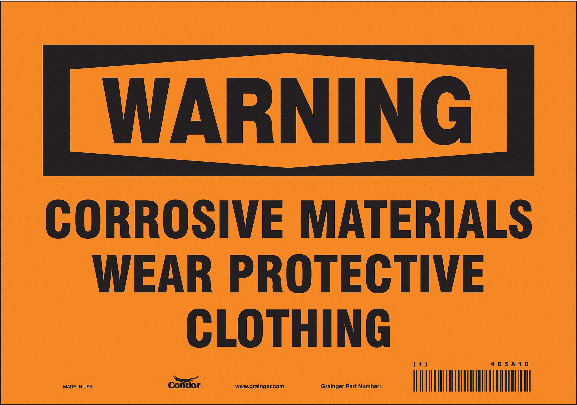 Safety Sign: Vinyl, Adhesive Sign Mounting, 7 in x 10 in Nominal Sign Size, Not Retroreflective