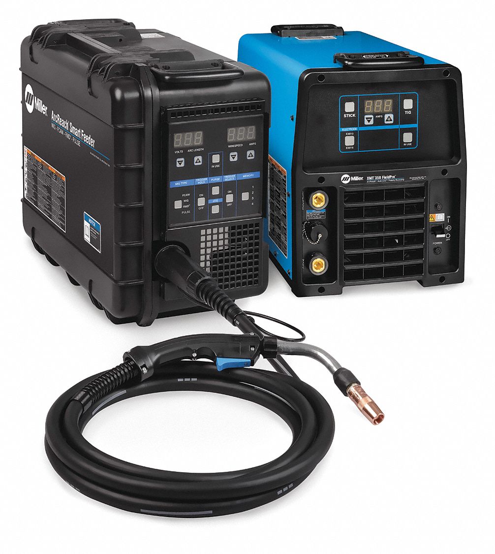 MULTIPROCESS WELDER, XMT 350 FIELDPRO, DC, MIG PACK WITH SINGLE-WIRE FEEDER