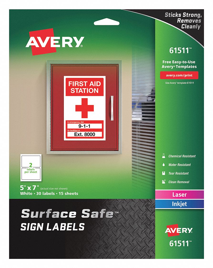 Safety Sign: 30 PK