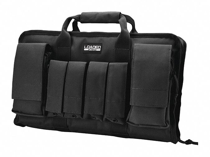 Pistol Case, Double, Black, 16" L