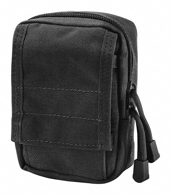 BARSKA Medical Pouch, Hook-and-Loop, Zipper, Nylon, Black - 465F49 ...