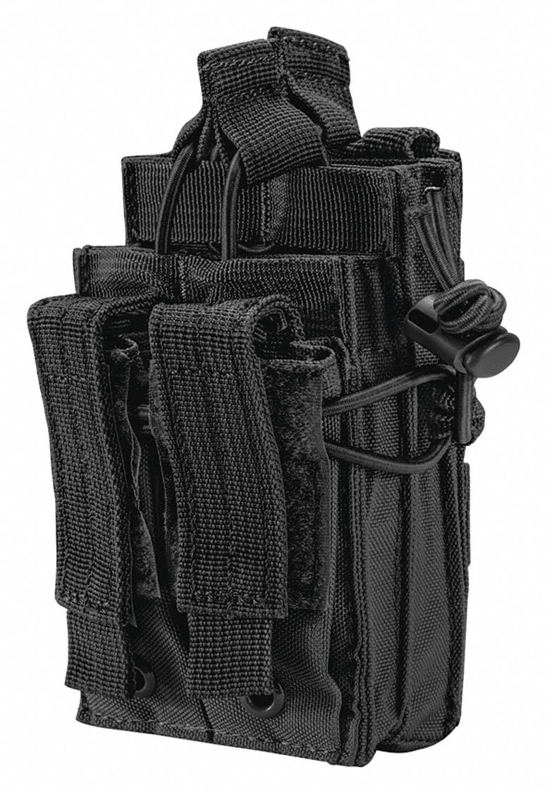 BARSKA Magazine Pouch,  Strap with Clip, Nylon, Black 465F61