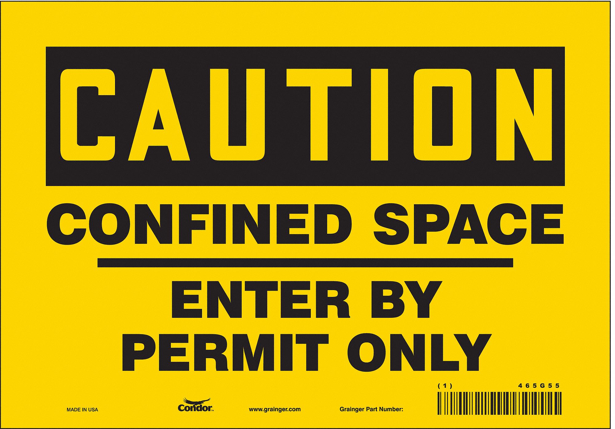 Safety Sign: Vinyl, Adhesive Sign Mounting, 7 in x 10 in Nominal Sign Size, Not Retroreflective