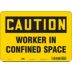 Caution: Worker In Confined Space Signs
