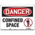 Danger: Confined Space Signs