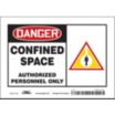 Danger: Confined Space Authorized Personnel Only. Signs