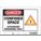 SAFETY SIGN, VINYL, ADHESIVE MOUNT, 7 X 10 IN, NOT RETROREFLECTIVE, CONFINED SPACE AUTHORIZED PERSONNEL ONLY.