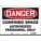 SAFETY SIGN, VINYL, ADHESIVE MOUNT, 10 X 14 IN, NOT RETROREFLECTIVE, CONFINED SPACE AUTHORIZED PERSONNEL ONLY