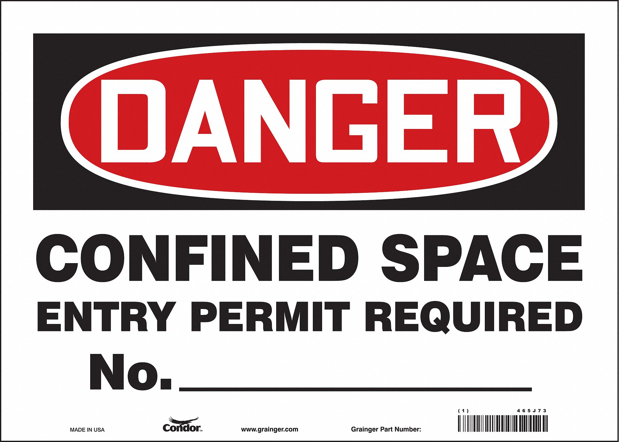 Safety Sign: Vinyl, Adhesive Sign Mounting, 10 in x 14 in Nominal Sign Size, Not Retroreflective