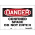 Danger: Confined Space Do Not Enter Signs