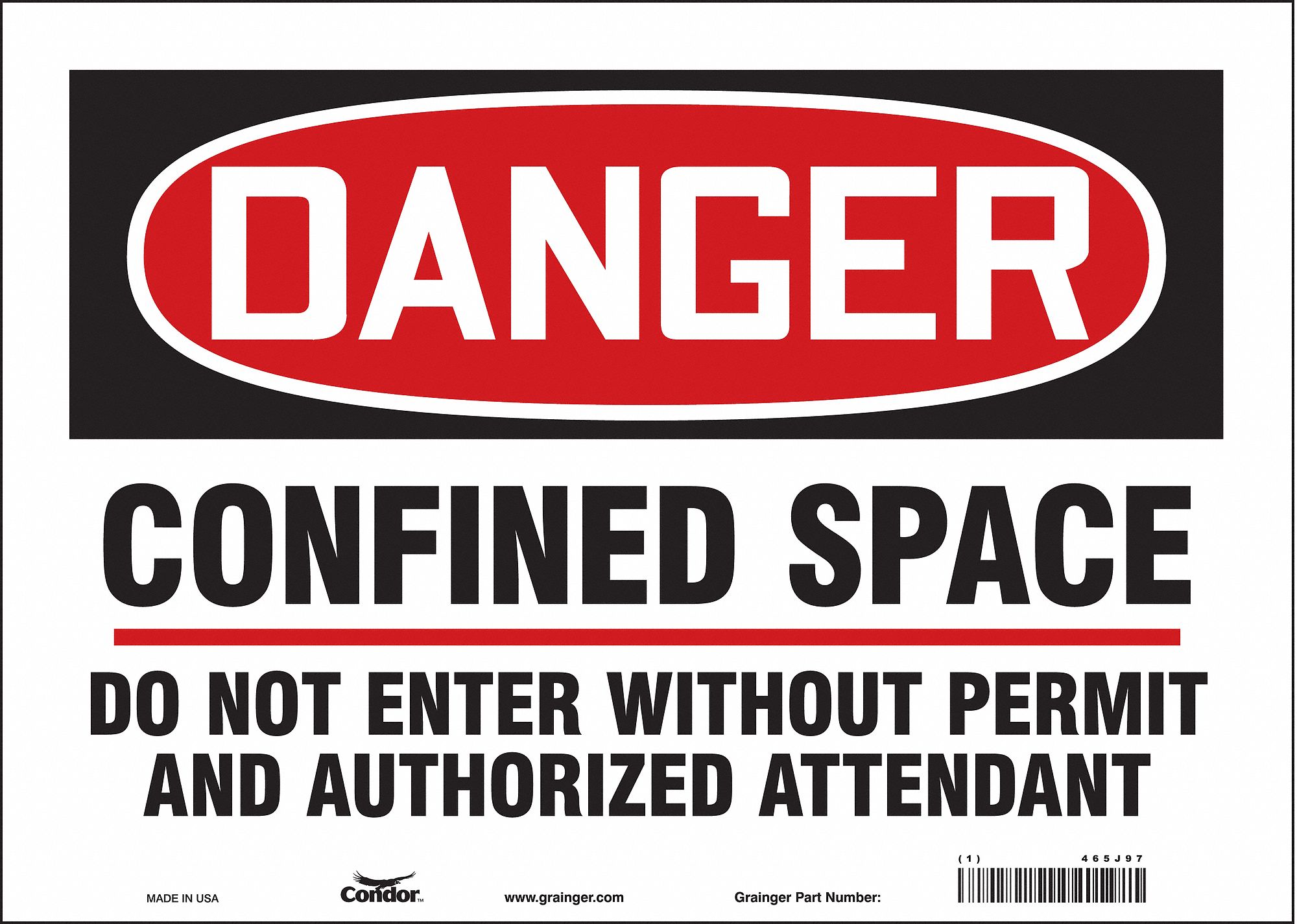 Safety Sign: Vinyl, Adhesive Sign Mounting, 10 in x 14 in Nominal Sign Size, Not Retroreflective