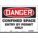 SAFETY SIGN, VINYL, ADHESIVE MOUNT, 10X14IN NOMINAL SIGN SIZE, NOT RETROREFLECTIVE, CONFINED SPACE ENTRY BY PERMIT ONLY