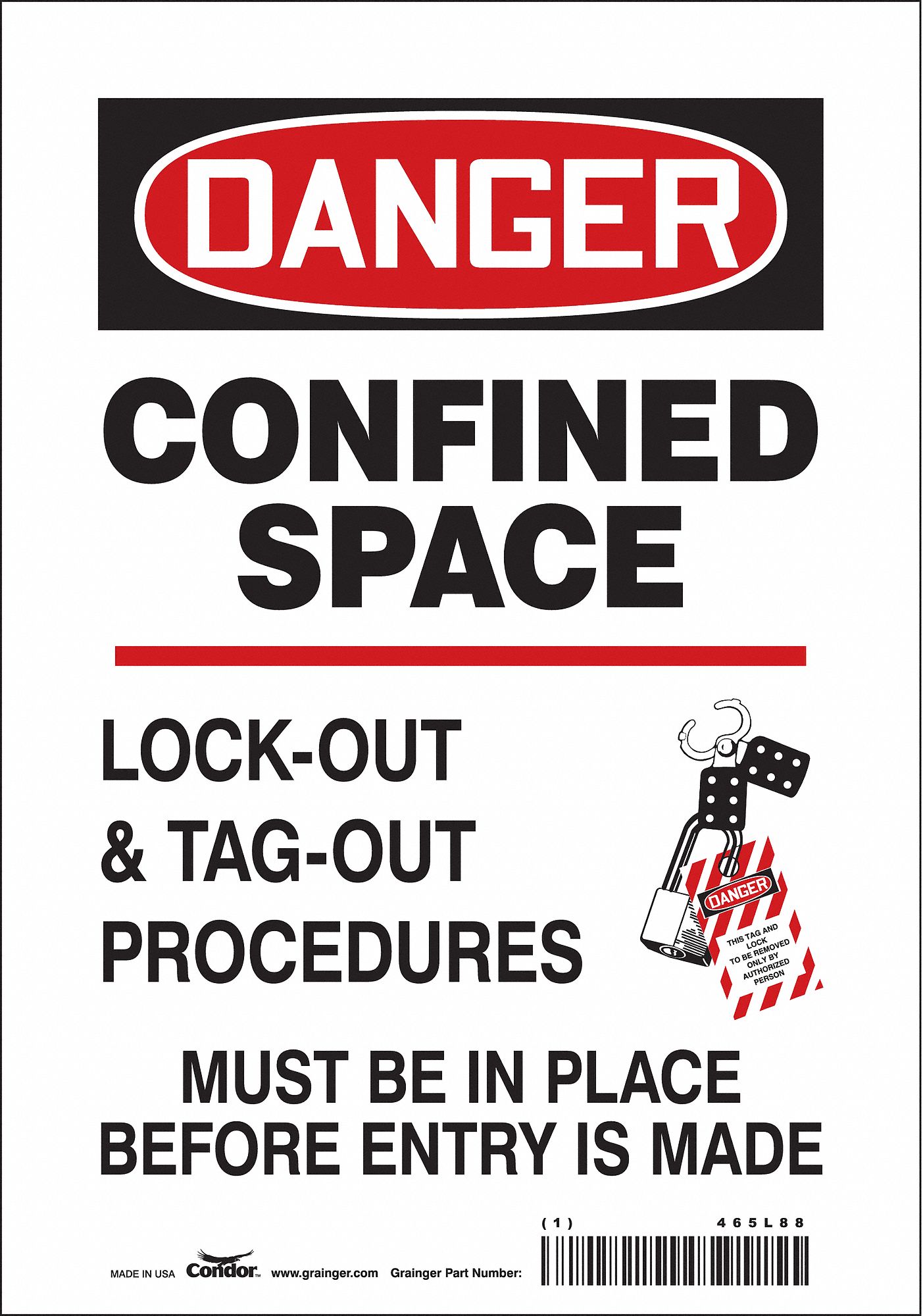 Safety Sign: Vinyl, Adhesive Sign Mounting, 10 in x 7 in Nominal Sign Size, Not Retroreflective