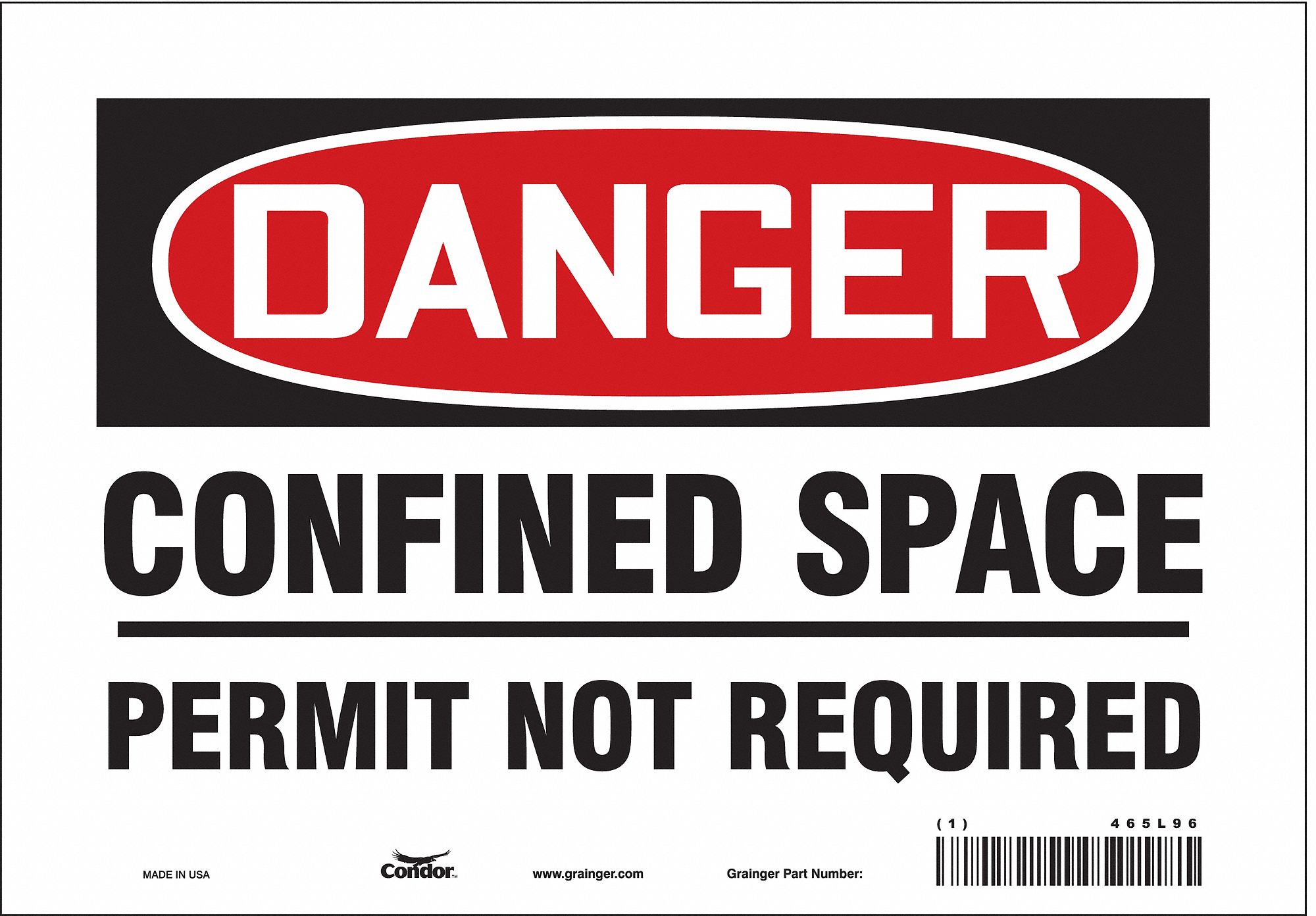 PANNEAU SECURITE,7PO X 10PO,VINYLE