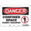 Danger: Confined Space Permit Required Signs