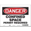 Danger: Confined Space Permit Required Signs