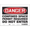 Danger: Confined Space Permit Required Do Not Enter Signs