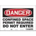 Danger: Confined Space Permit Required Do Not Enter Signs