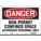 SAFETY SIGN, VINYL, ADHESIVE MOUNT, 10 X 14 IN, NOT RETROREFLECTIVE, NON-PERMIT CONFINED SPACE AUTHORIZED PERSONNEL ONLY