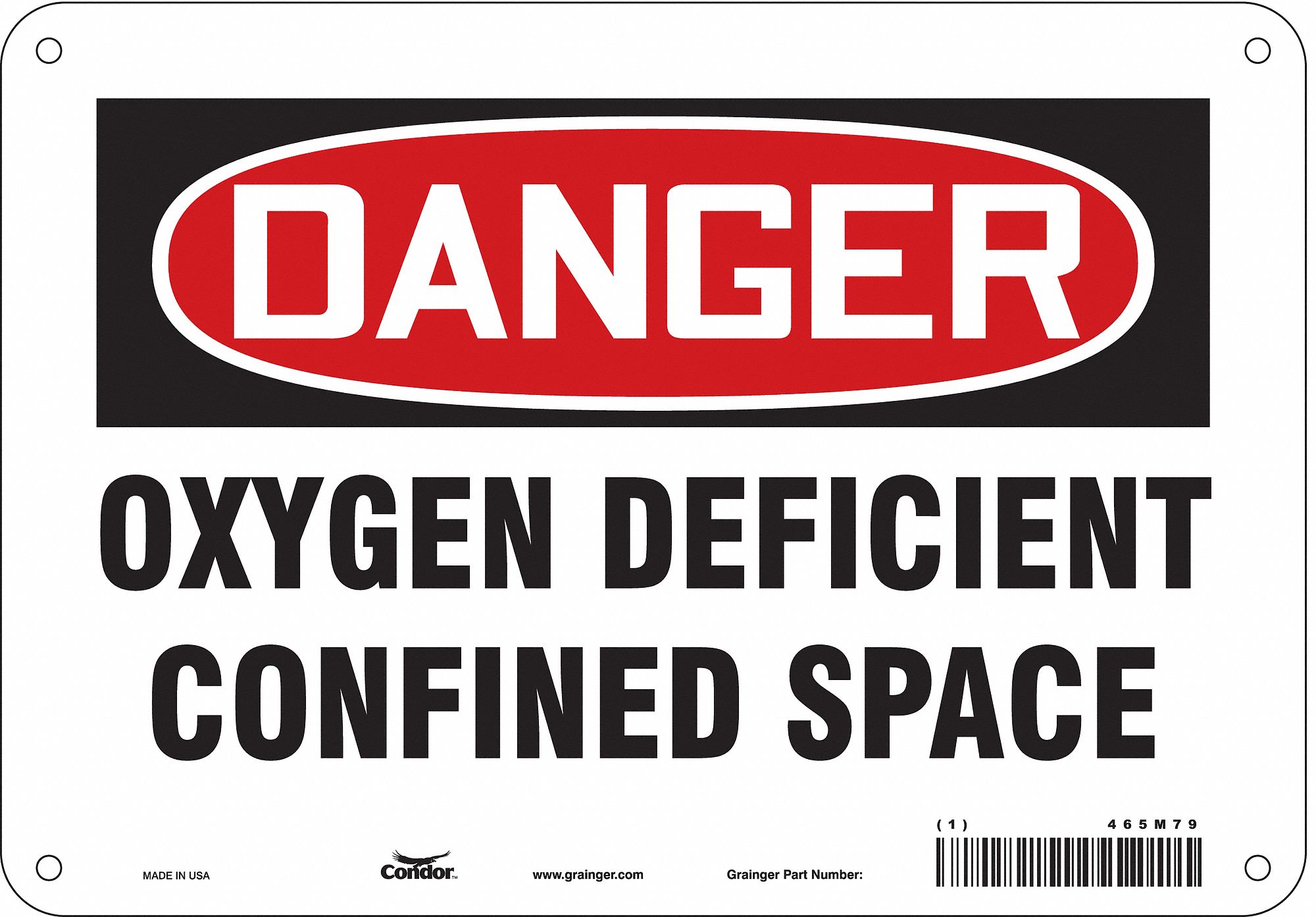 Safety Sign: Vinyl, Adhesive Sign Mounting, 7 in x 10 in Nominal Sign Size, Not Retroreflective