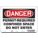 SAFETY SIGN, POLYETHYLENE, MOUNTING HOLES, 7 IN X 10 IN NOMINAL SIGN SIZE, PERMIT-REQUIRED CONFINED SPACE DO NOT ENTER