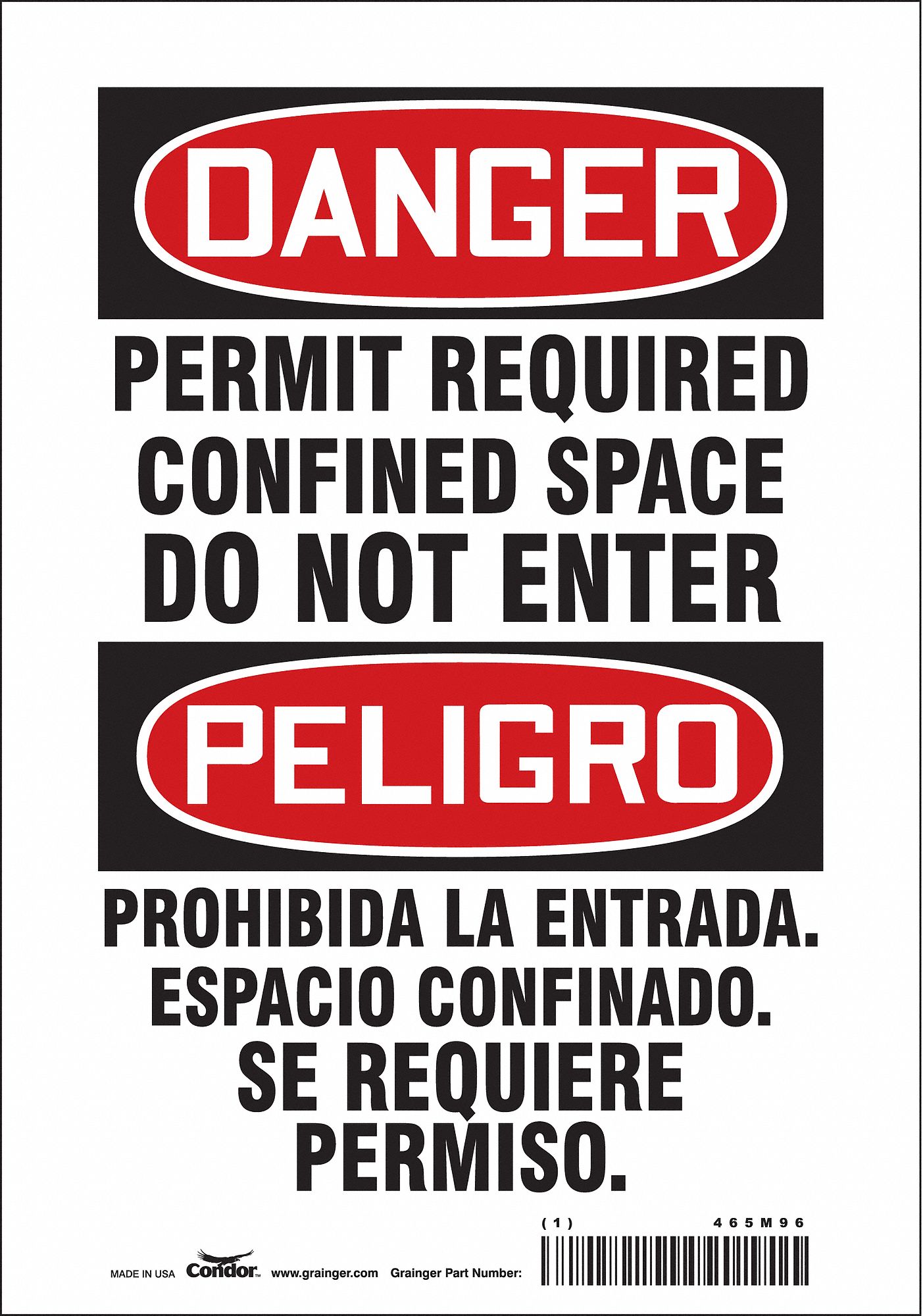 Safety Sign: Vinyl, Adhesive Sign Mounting, 10 in x 7 in Nominal Sign Size, Not Retroreflective