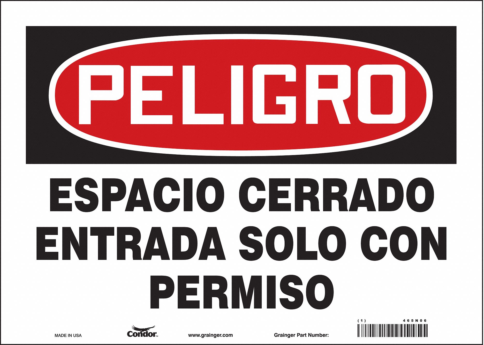 Safety Sign: Vinyl, Adhesive Sign Mounting, 10 in x 14 in Nominal Sign Size, Not Retroreflective