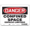 Danger: Confined Space/ Espacio Limitado Signs