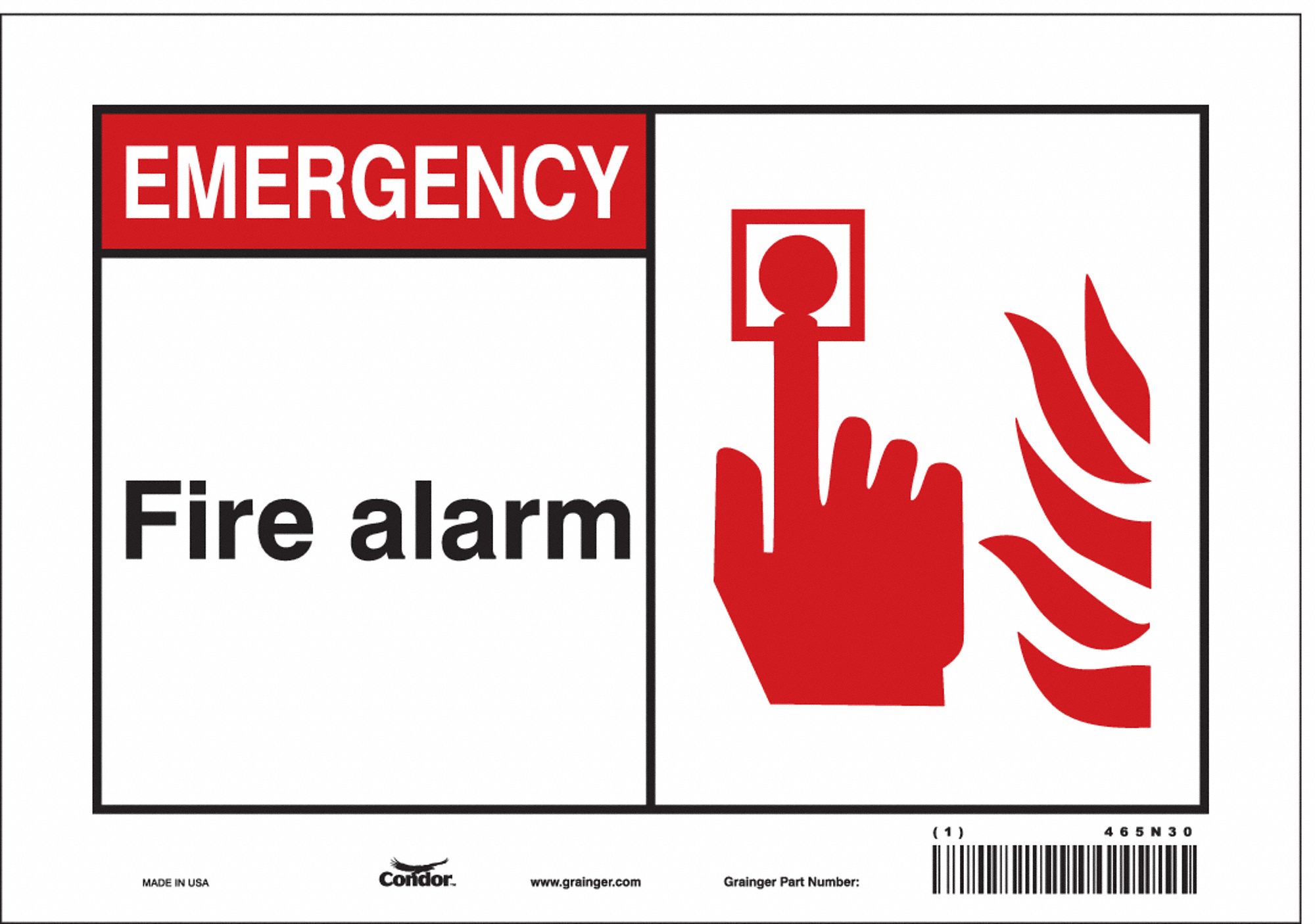 Safety Sign: Vinyl, Adhesive Sign Mounting, 7 in x 10 in Nominal Sign Size, Not Retroreflective