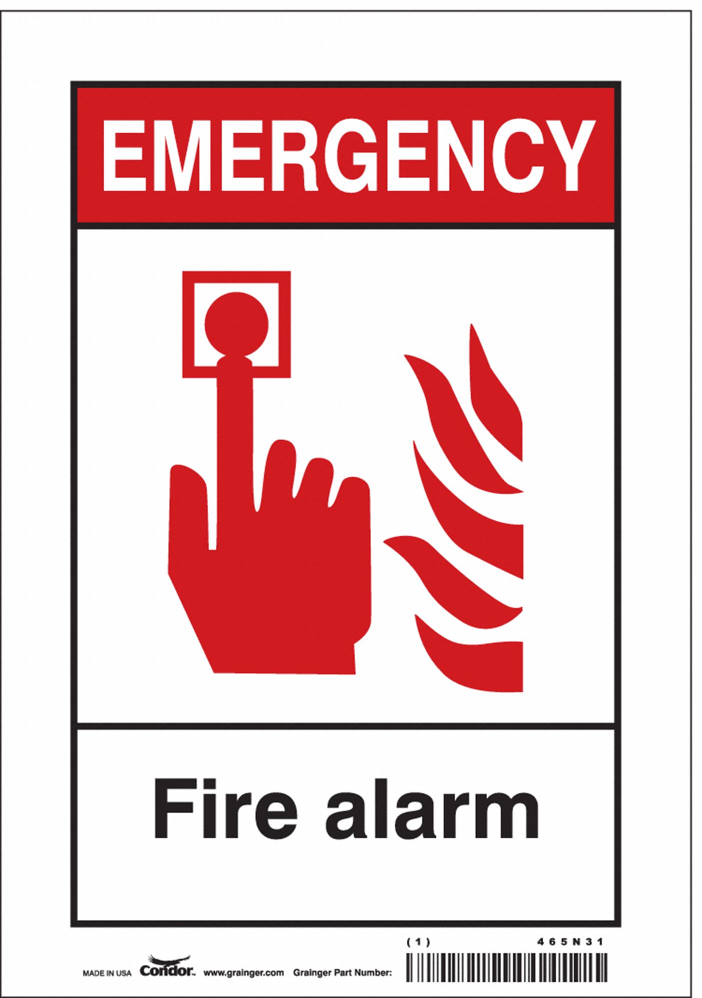 Safety Sign: Vinyl, Adhesive Sign Mounting, 10 in x 7 in Nominal Sign Size, Not Retroreflective