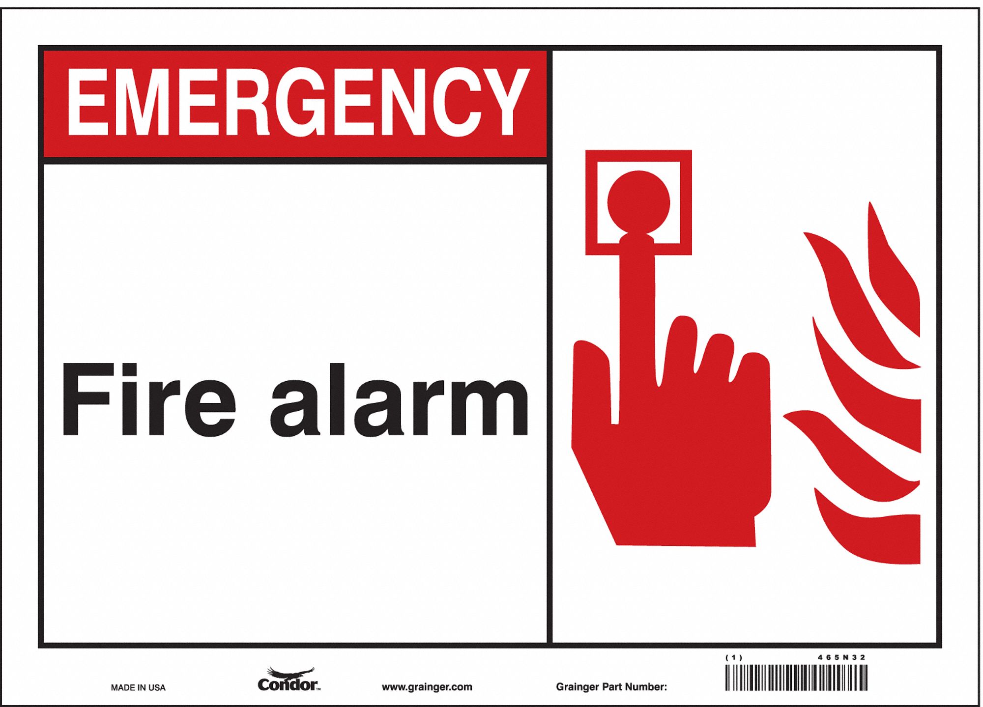 Safety Sign: Vinyl, Adhesive Sign Mounting, 10 in x 14 in Nominal Sign Size, Not Retroreflective