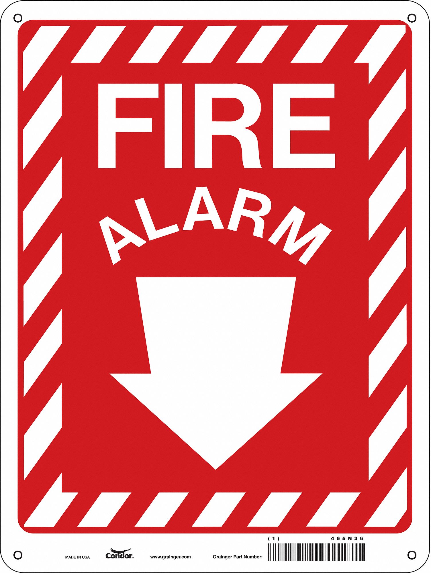 Safety Sign, 12 in x 9 in, Polyethylene