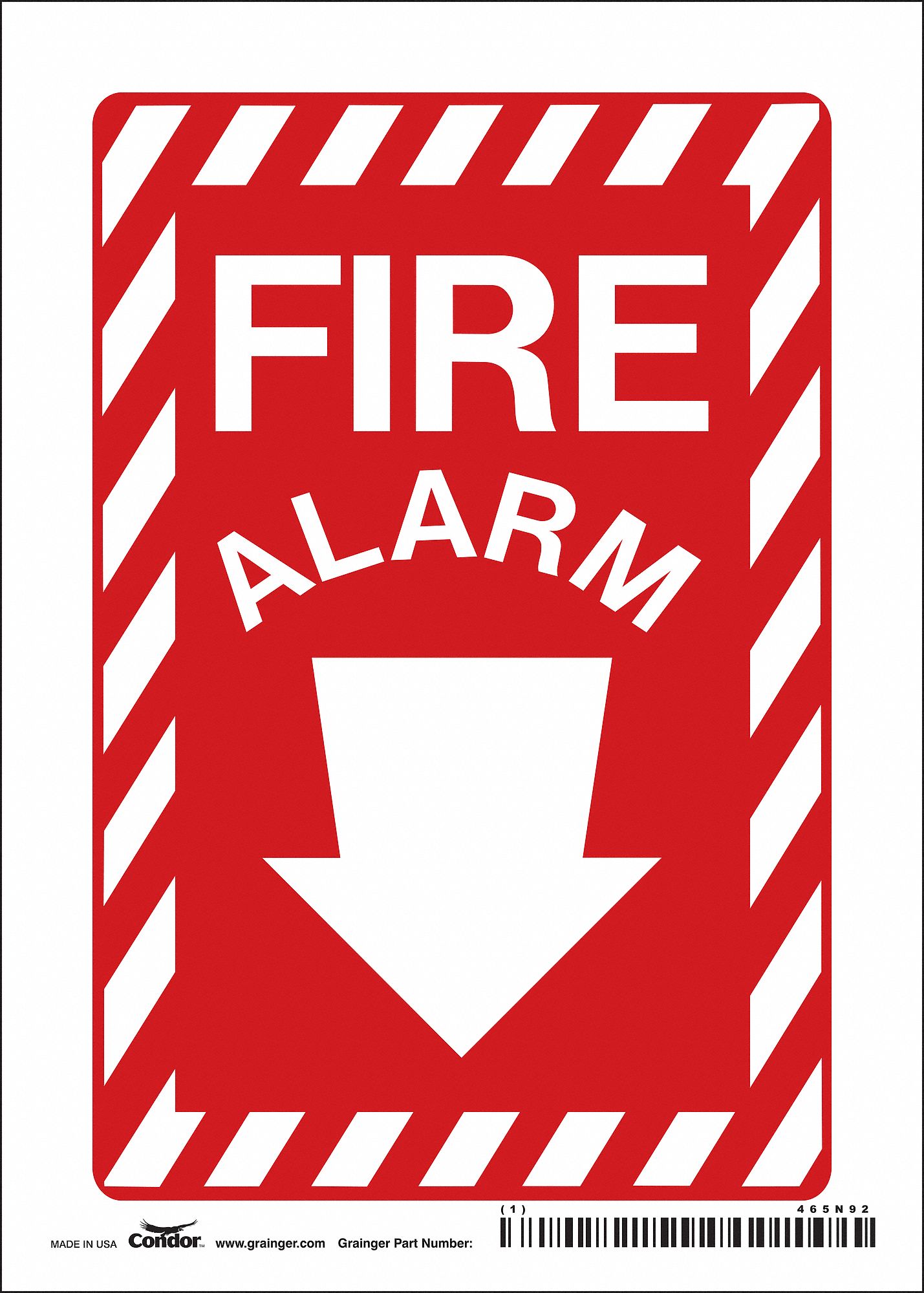 Safety Sign: Vinyl, Adhesive Sign Mounting, 7 in x 5 in Nominal Sign Size, Not Retroreflective