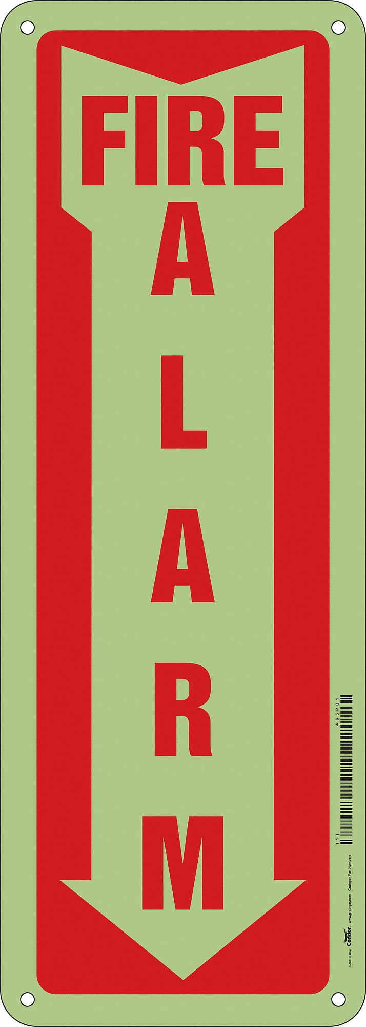 Safety Sign, 14 in x 5 in, Polyethylene