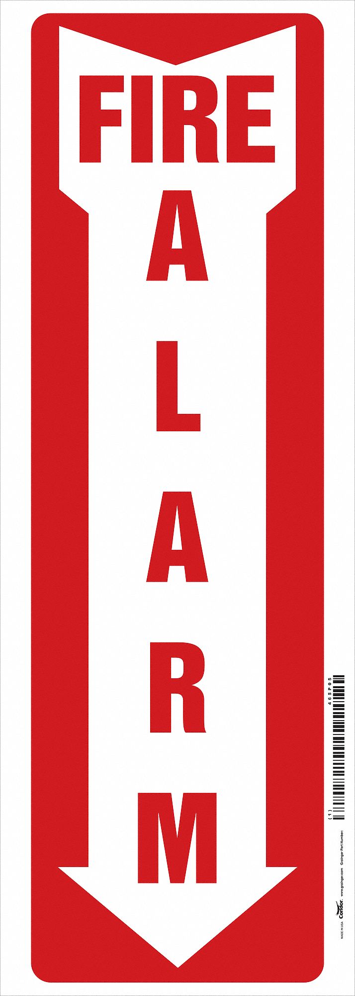 Safety Sign, 14 in x 5 in, Vinyl