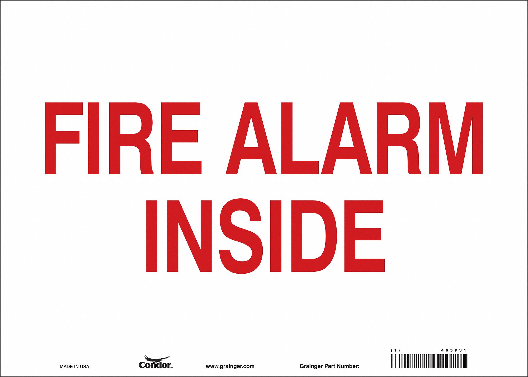 Safety Sign: Vinyl, Adhesive Sign Mounting, 10 in x 14 in Nominal Sign Size, Not Retroreflective