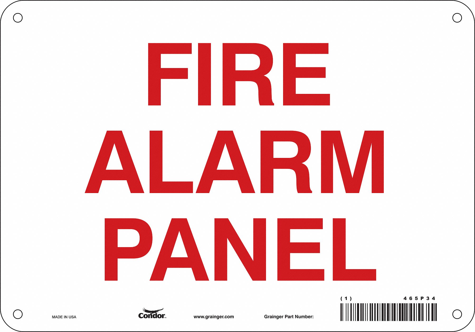 Safety Sign: Polyethylene, Mounting Holes Sign Mounting, 7 in x 10 in Nominal Sign Size, No Header
