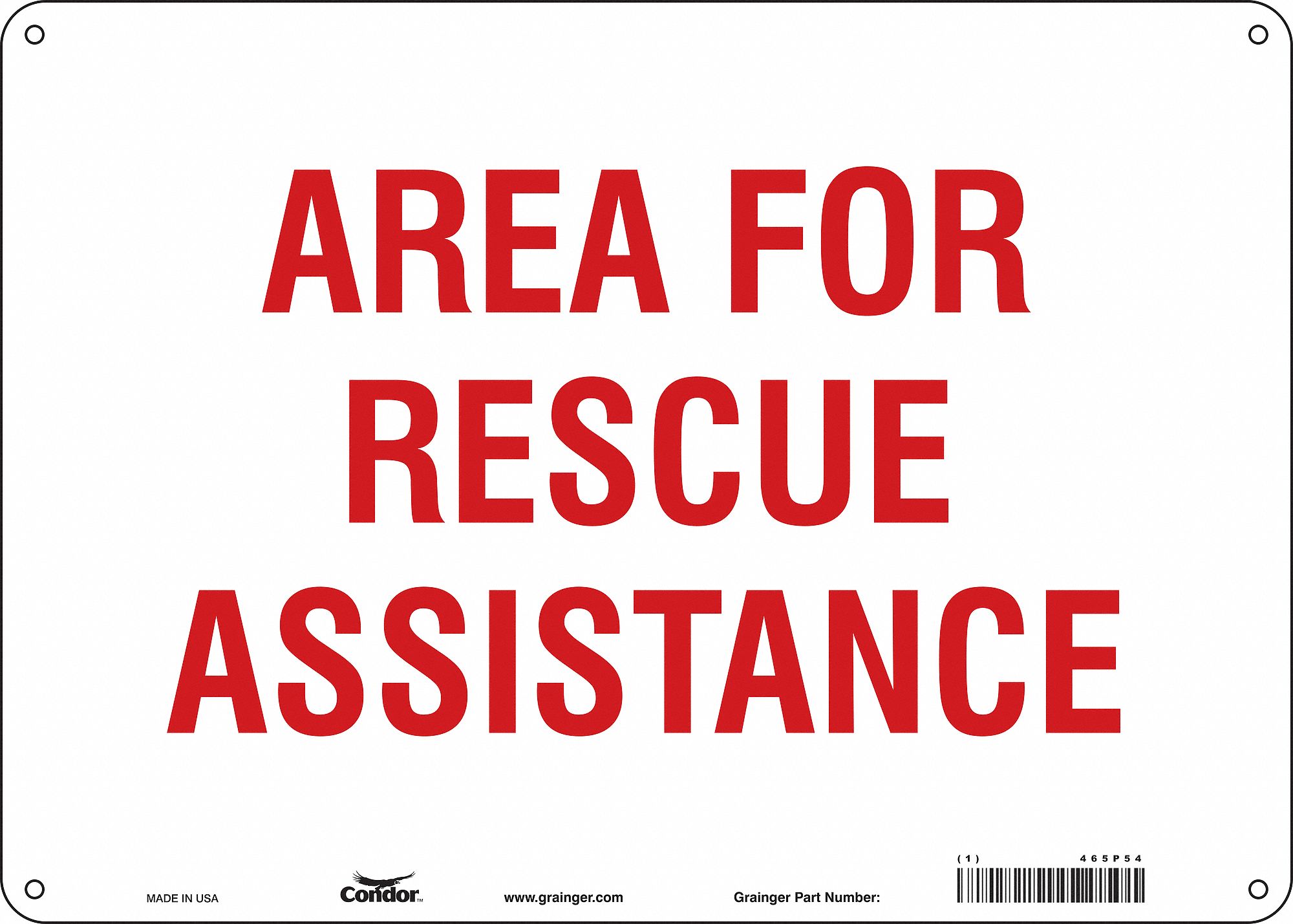 Safety Sign: Aluminum, Mounting Holes Sign Mounting, 10 in x 14 in Nominal Sign Size, 0.032 in Thick