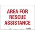 Area For Rescue Assistance Signs