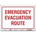 Emergency Evacuation Route Signs